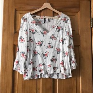 Floral long sleeve shirt